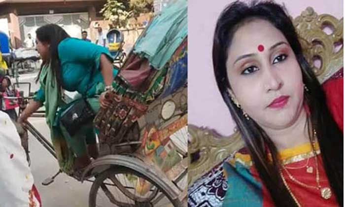 রিক্সাওয়ালাকে মারধরের ঘটনায় ধিকৃত নারী শিনু এলাকা ছাড়লেন