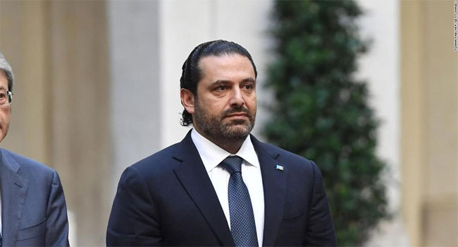 লেবাননে ৩য় বারের মত প্রধানমন্ত্রীর দায়িত্ব পেলেন হারিরি