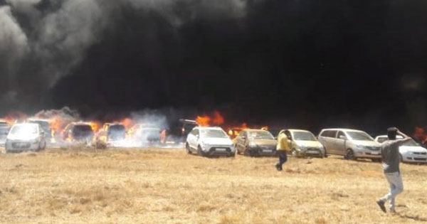 বেঙ্গালুরুর বিমান ঘাঁটিতে আগুন