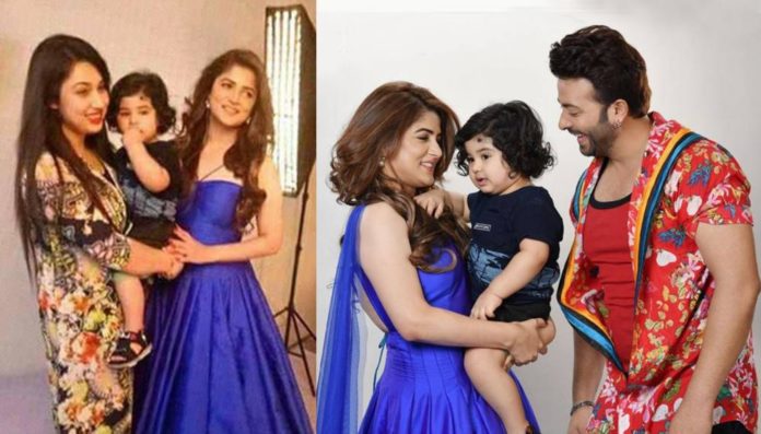 ভারতে শাকিবের সুটিং স্পটে অপু তাদের একমাত্র ছেলে জয়কে নিয়ে