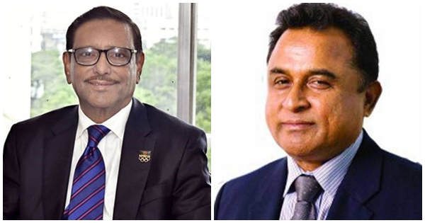 এলিজাবেথ হাসপাতালে ওবায়দুল কাদেরের পাশে অর্থমন্ত্রী